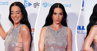 Katy Perry causa revuelo con un vestido sin sujetador en la alfombra roja