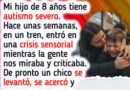 Mi hijo con autismo tuvo una crisis en el tren y, mientras todos nos juzgaban, un extraño nos salvó con su bondad